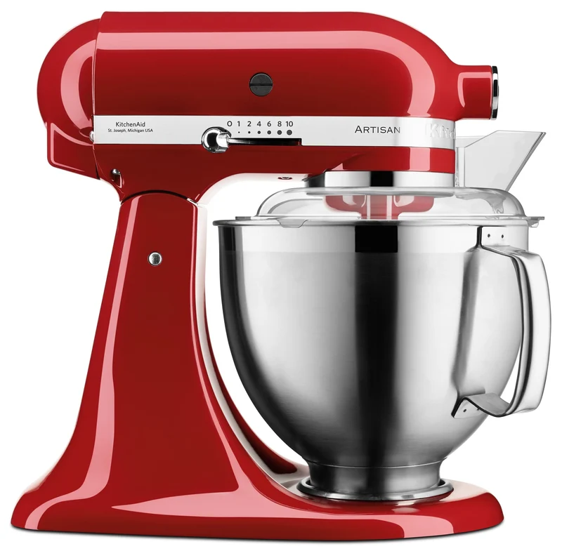KitchenAid 4,8 L 5KSM185 Artisan Küchenmaschine Pastalover 3er Nudelwalzenset
