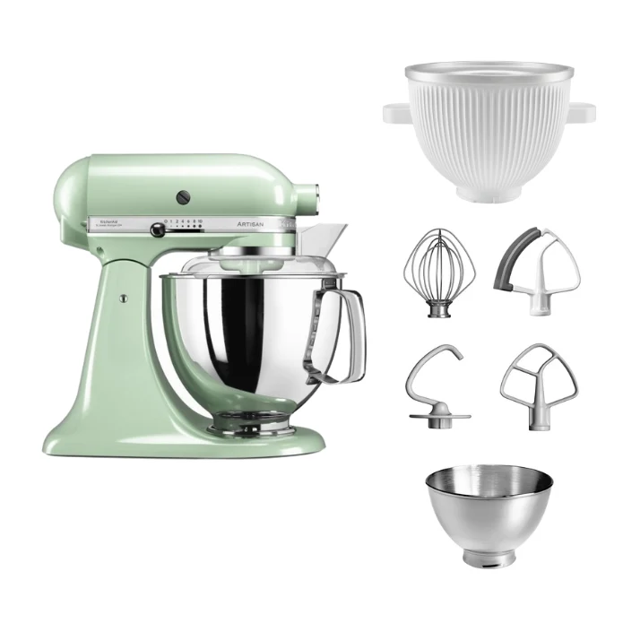 KitchenAid 4,8 L 5KSM175 Artisan Küchenmaschine Icelover mit Eiszubereiter