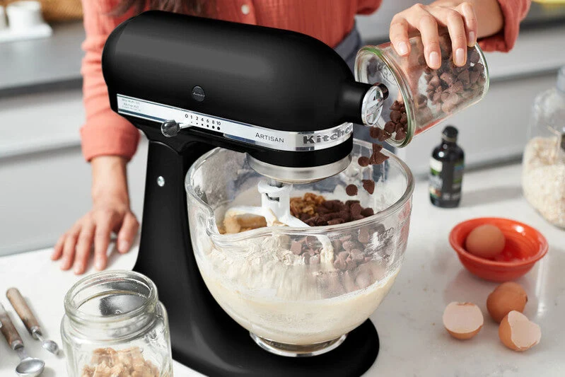 KitchenAid 4,8 L 5KSM175 Artisan Küchenmaschine Icelover mit Eiszubereiter