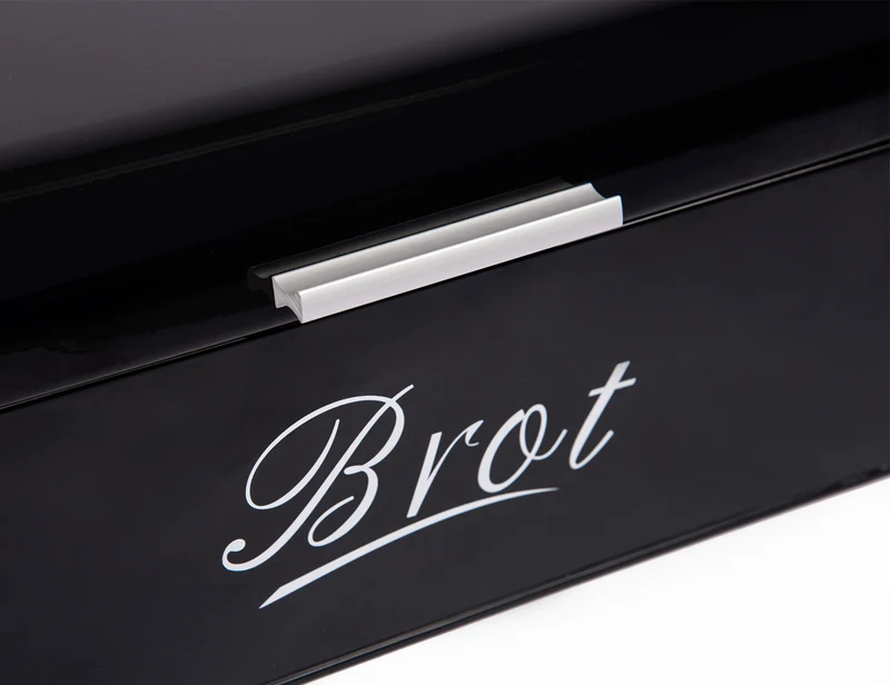 Brotkasten mit Deckel, Großer Knäckebrot Box aus Metall, Brot und Kekse Lange Aufbewahren und Trocken Halten, Retro Design 43cm