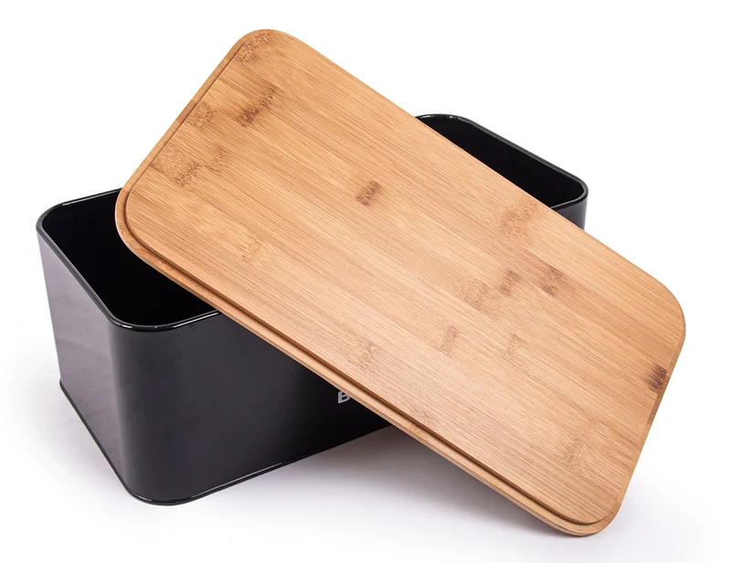Brotkasten mit Deckel, Großer Knäckebrot Box aus Metall, Brotaufbewahrungsbox , Brot,Kekse Lange Aufbewahren und Trocken Halten(42cm)