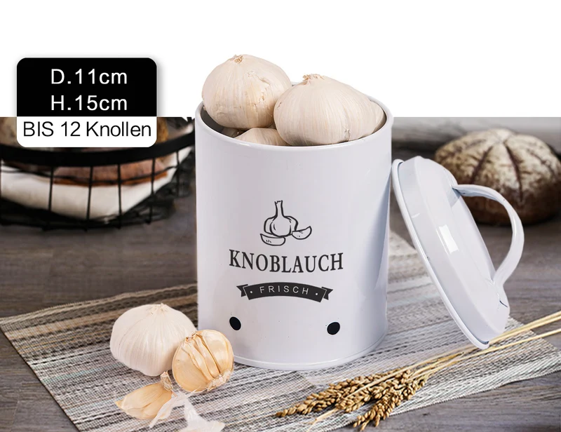 Kartoffel Vorratsdosen Set, Kartoffeltopf im Retro Zwiebeltopf, Vorratsbehälter aus Metall, Kann Kartoffeln für eine Lange Zeit lagern