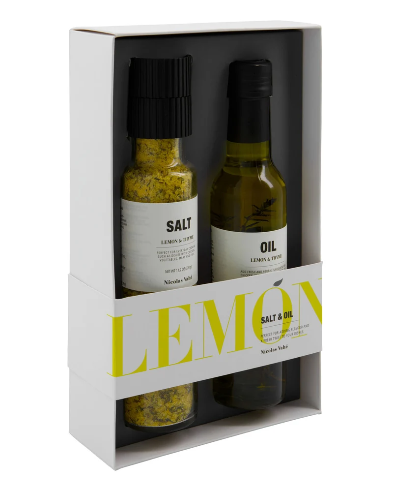 NICOLAS VAHE Gift Box, Salt & Oil, Lemon