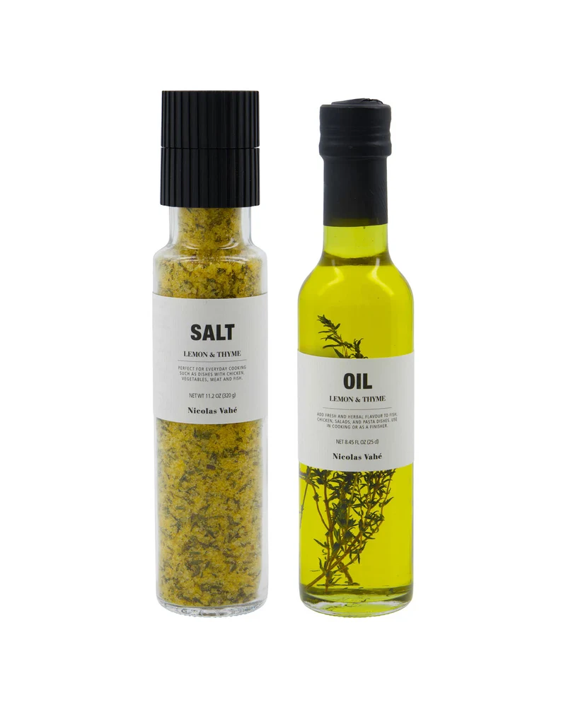 NICOLAS VAHE Gift Box, Salt & Oil, Lemon