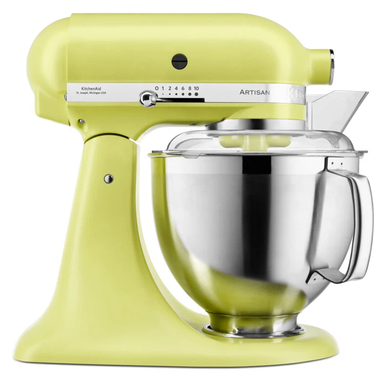 KitchenAid 4,8 L 5KSM185 Artisan Küchenmaschine Beginnerset Artisan Gemüseschneider+Flexirührer