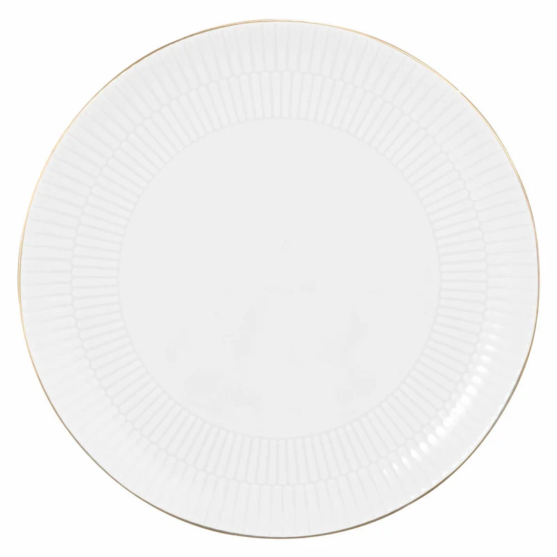 Seltmann Weiden Speiseteller Rund Amina Weiß Goldrand, Teller, Porzellan, 27.8 cm, 001.776090