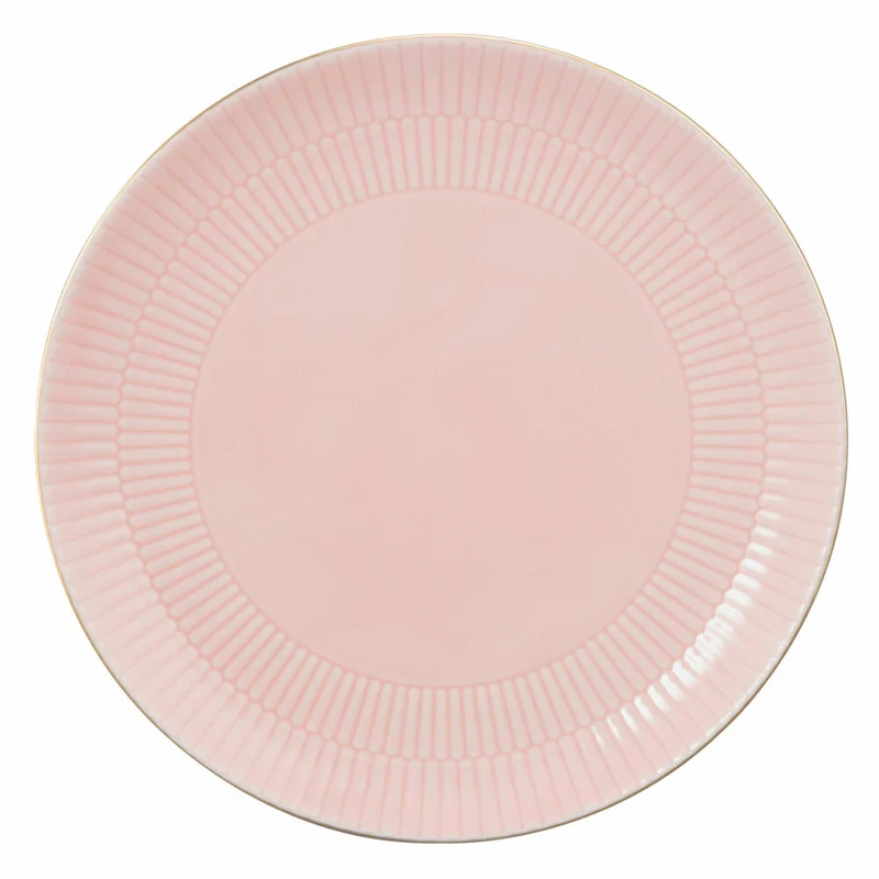 Seltmann Weiden Speiseteller Rund Amina Rosé Goldrand, Teller, Porzellan, Rosa, 27.8 cm, 001.776107