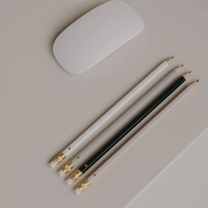 EULENSCHNITT Bleistiftset Creme 4-er Set