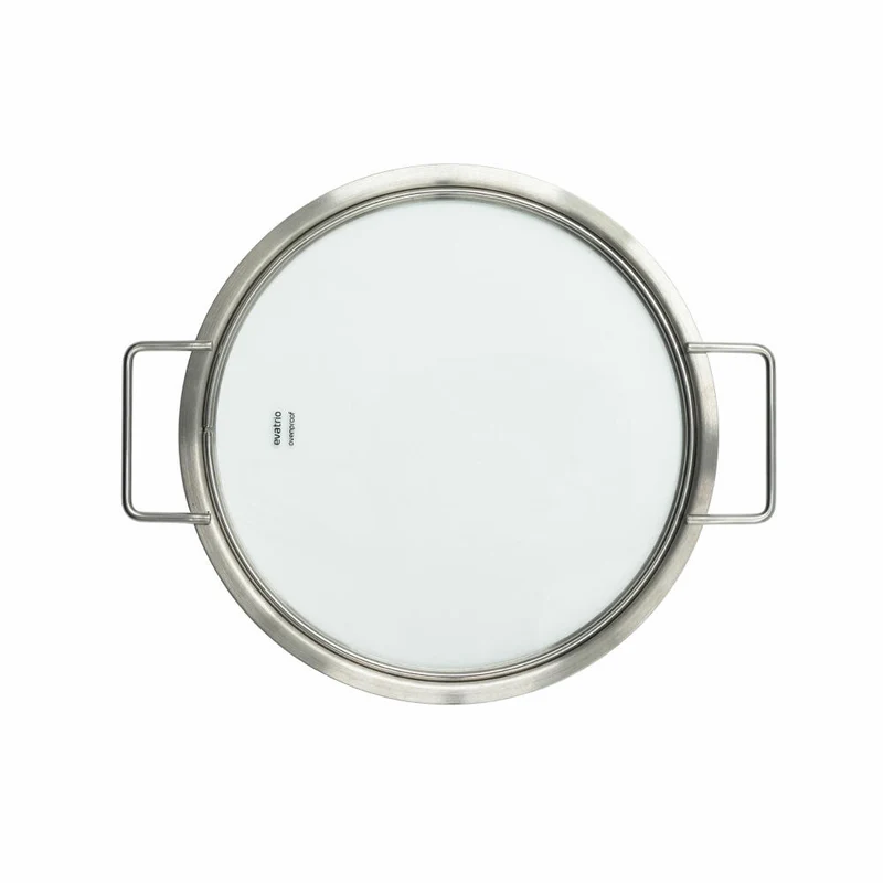 Eva Solo Glasdeckel, Topfdeckel, Pfannendeckel, Edelstahl, Glas, Silberfarben, 24 cm, 301024