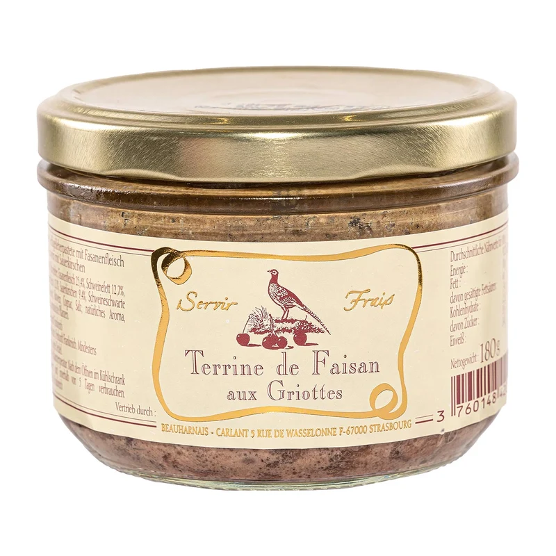 Fasanenpastete mit Sauerkirschen – 180g