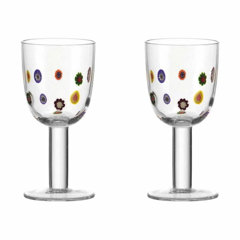 Leonardo Millefiori Weißwein, 2er Set, Weißweinglas, Weinglas, Glas, 350 ml, 86428