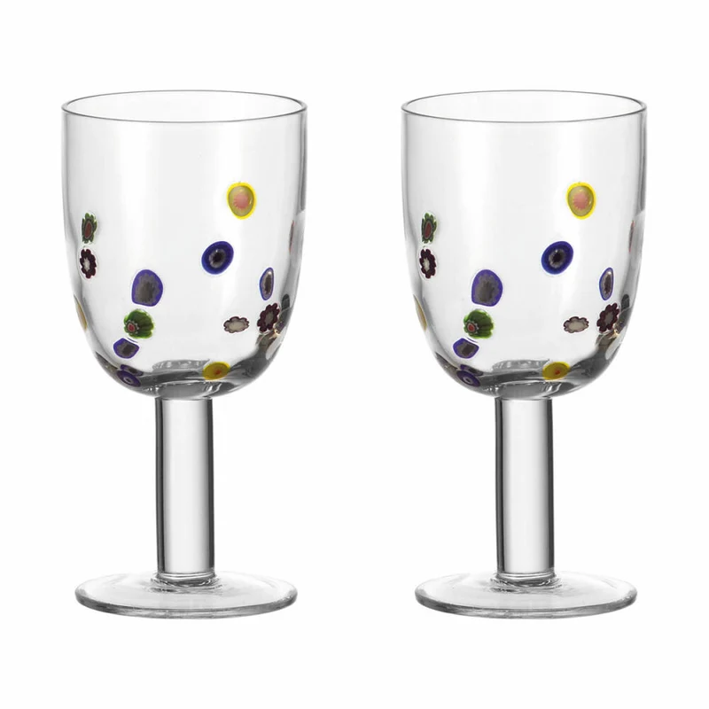 Leonardo Millefiori Rotwein, 2er Set, Rotweinglas, Weinglas, Glas, 500 ml, 86427
