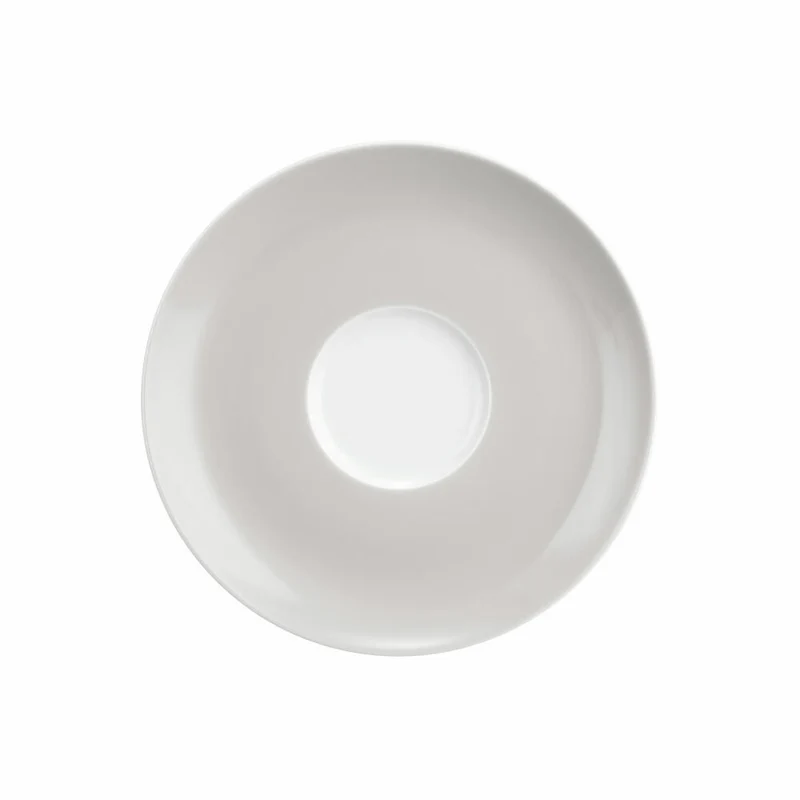 Seltmann Weiden Kombi-Untertasse Groß Liberty Pure Colors New Grey, Unterteller, Porzellan, Grau, 16.1 cm, 001.775982