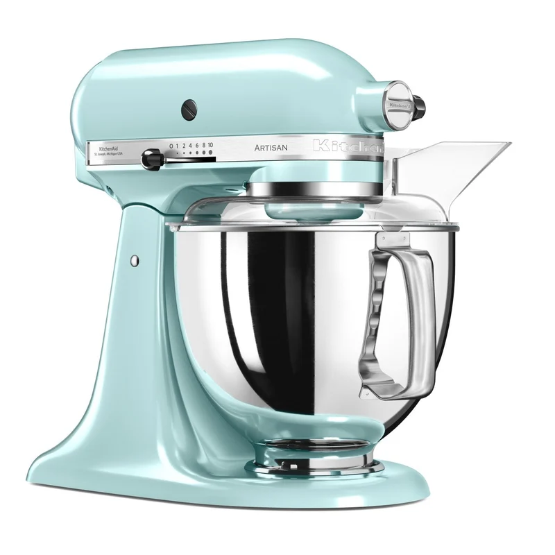 KitchenAid 4,8 L 5KSM175 Artisan Küchenmaschine Steellover mit Edelstahl-Werkzeugen