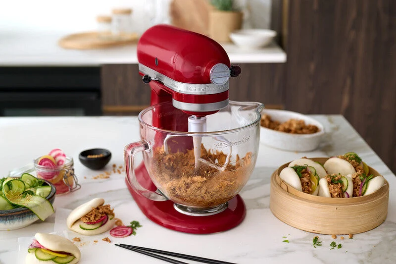 KitchenAid 4,8 L 5KSM175 Artisan Küchenmaschine Beginnerset mit Gemüseschneider