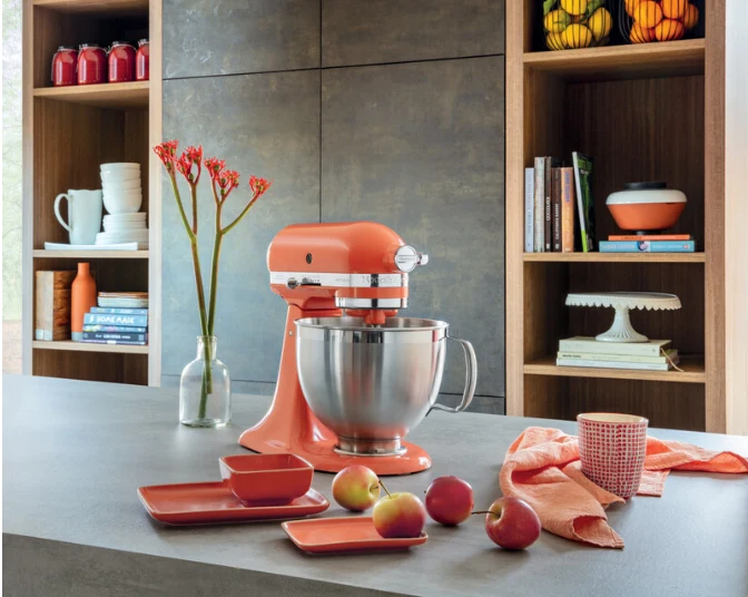 KitchenAid 4,8 L 5KSM185 Artisan Küchenmaschine Allrounderset Fleischwolf+Spritzgebäck+Gemüseschneider