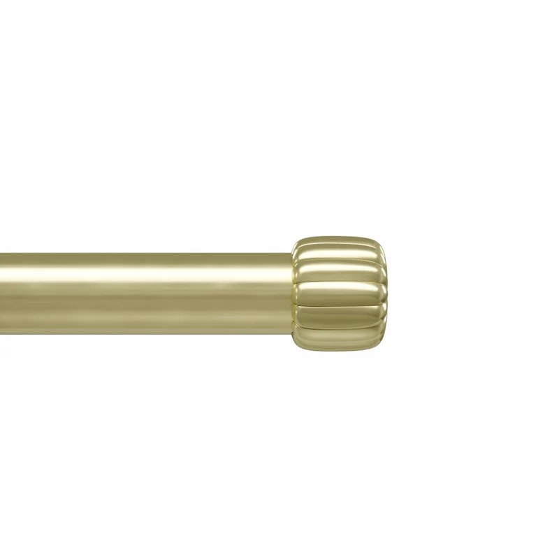 Umbra Gardinenstange Cleo, Vorhangstange, Stahl, Gold, 91 - 168 cm, 1022958-240