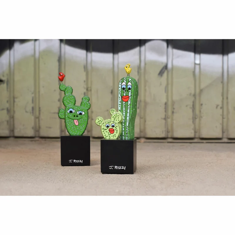 Goebel Figur James Rizzi -Prickly Pair, Porzellan, Bunt, 23 cm, 26103471