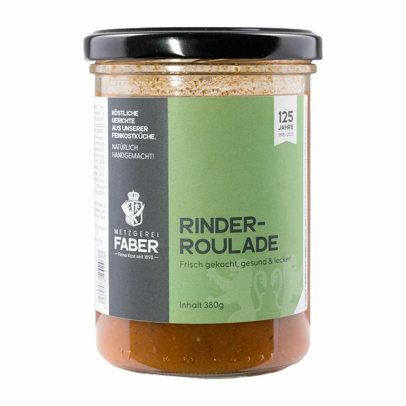 Rinderroulade in Bratenjus