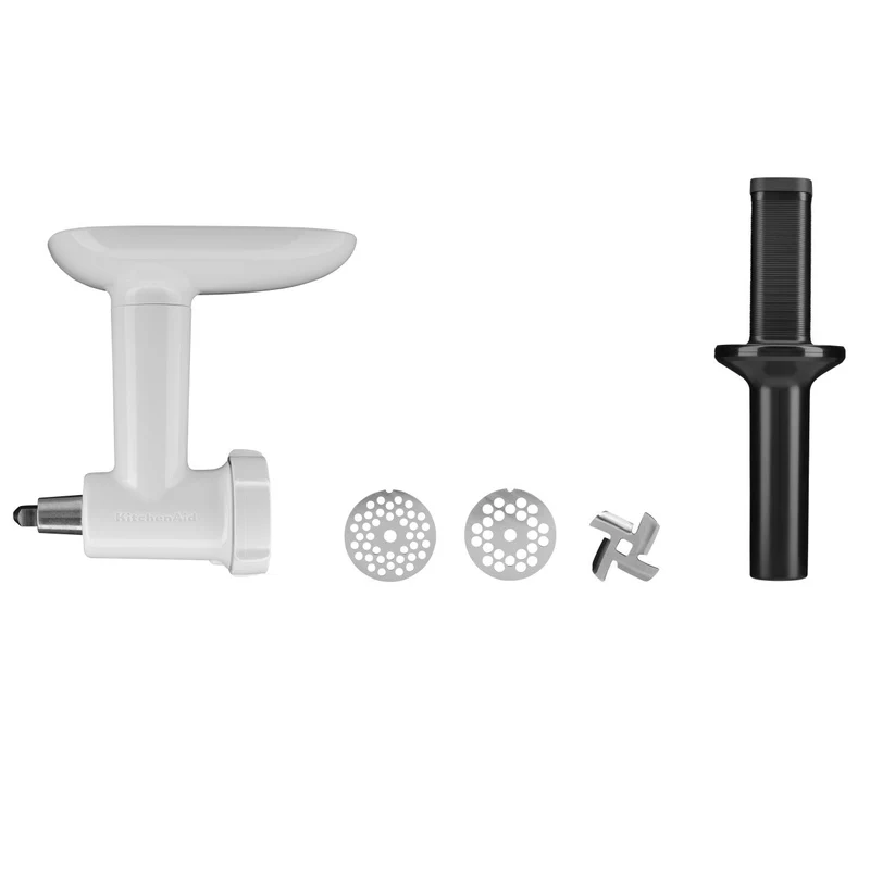 KitchenAid 4,3 L 5K45SS Classic Küchenmaschine Set 4 Fleischwolf+Spritzgebäck+Schüssel+Spritzschutz