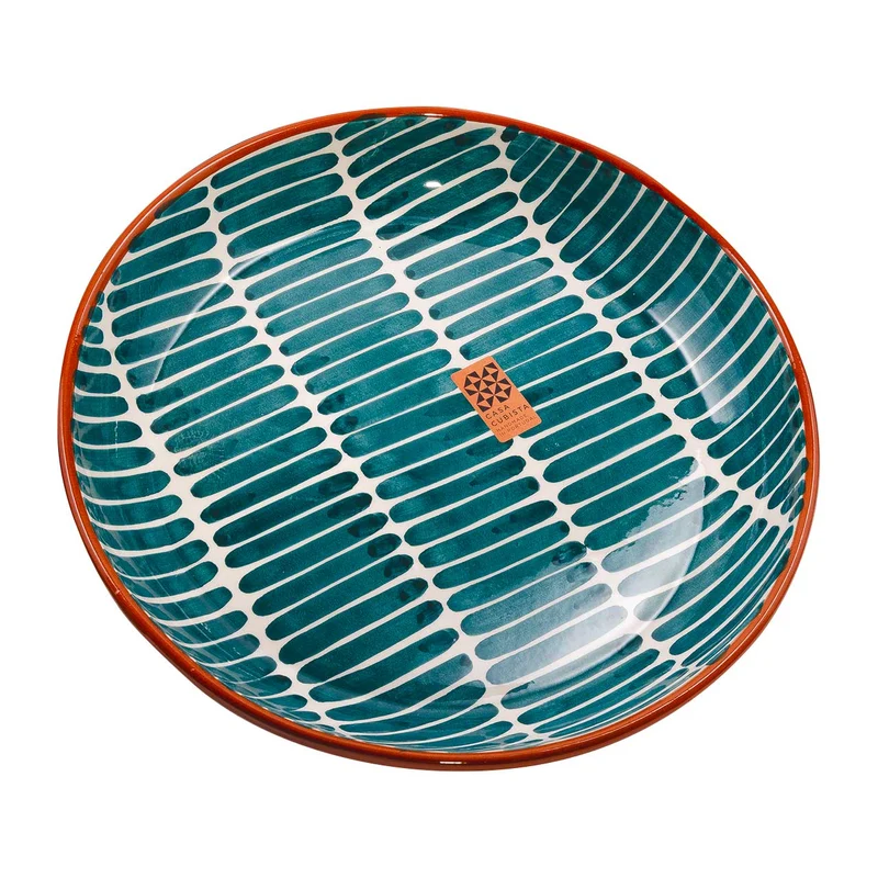 Keramikschale groß – dash teal