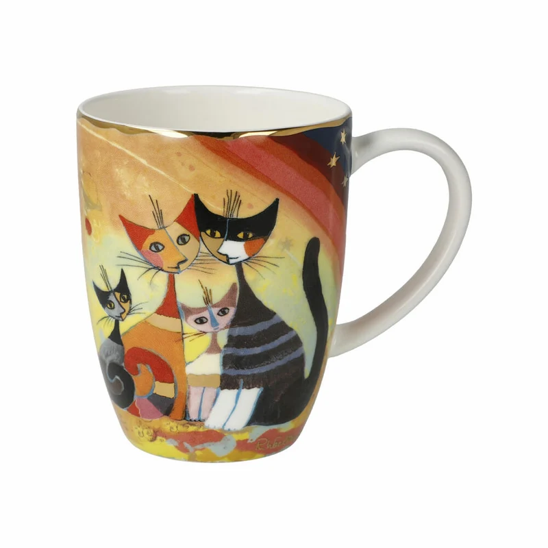 Goebel Künstlertasse Rosina Wachtmeister Gatti in autunno, Fine Bone China, Bunt, 400 ml, 66852931
