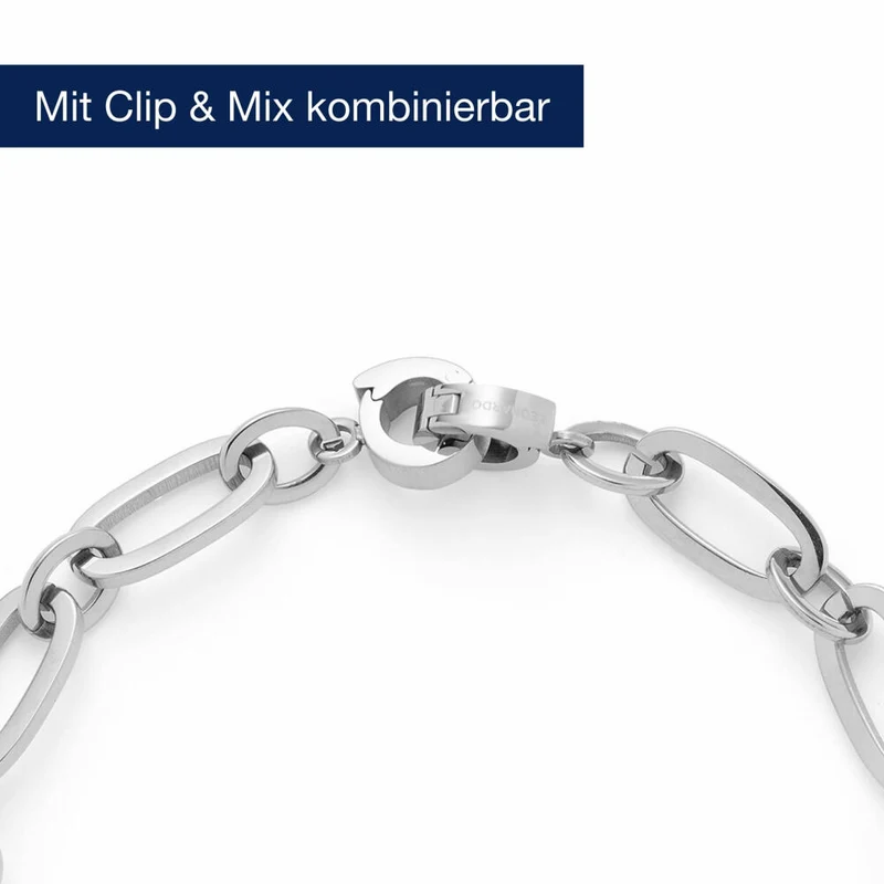 Leonardo Armband Dotty Clip & Mix, Armschmuck, Schmuck, Edelstahl, 024924
