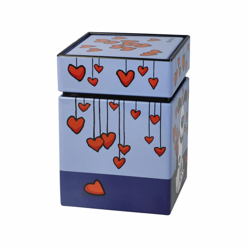 Goebel Teedose Ed Eck- Love Dog, Pop Art, Metall, Bunt, 600 ml, 67200221