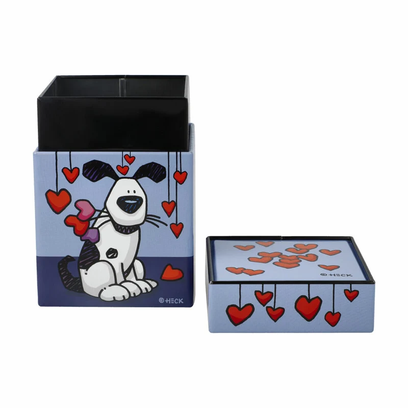 Goebel Teedose Ed Eck- Love Dog, Pop Art, Metall, Bunt, 600 ml, 67200221