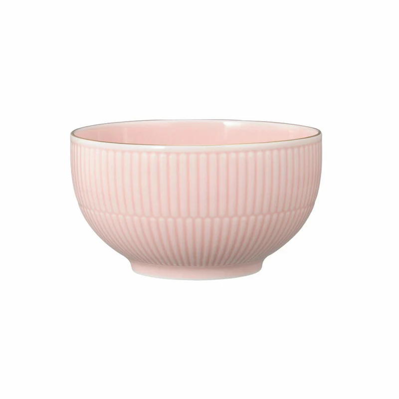Seltmann Weiden Müslischale Amina Rosé Goldrand, Schüssel, Porzellan, Rosa, 980 ml, 001.776110