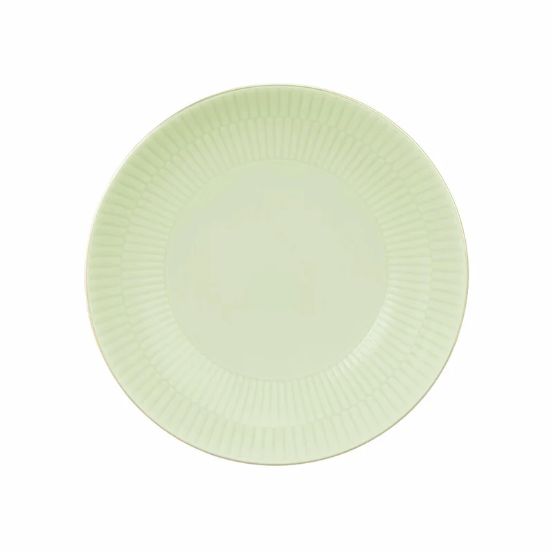 Seltmann Weiden Suppenteller Rund Amina Seladon Goldrand, Speiseteller, Porzellan, Grün, 21.2 cm, 001.776142