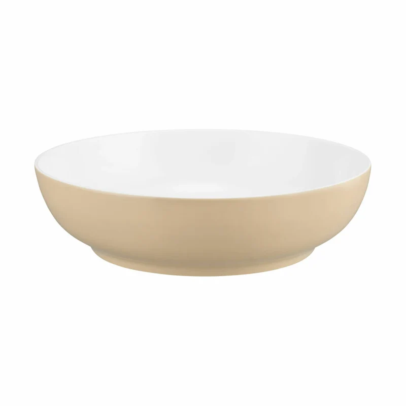 Seltmann Weiden Foodbowl Liberty Pure Colors Dusty Beige, Bowlschale, Porzellan, 2.35 L, 001.776043