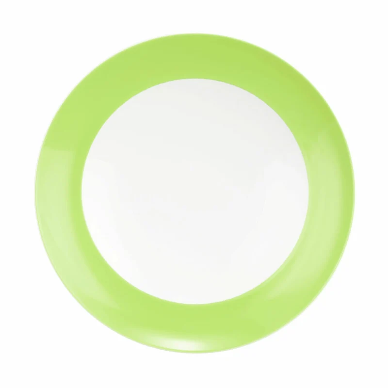 Seltmann Weiden Suppenteller Rund mit Fahne Liberty Pure Colors Lime Green, Speiseteller, Porzellan, Grün, 240 ml, 001.776031