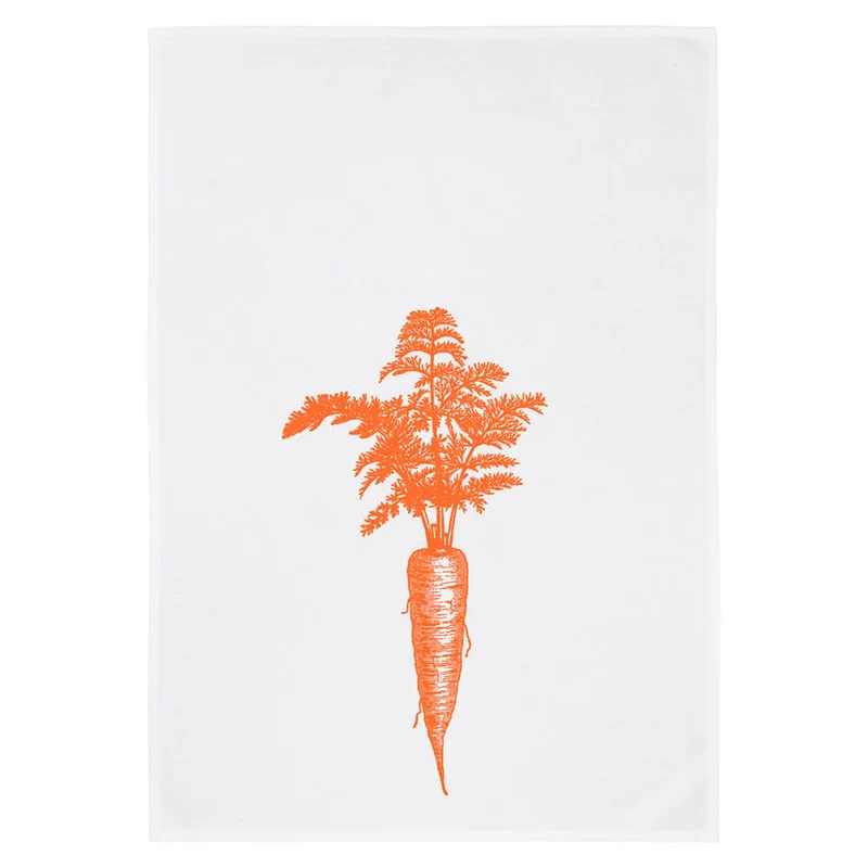 Geschirrtuch – Karotte – neon-orange
