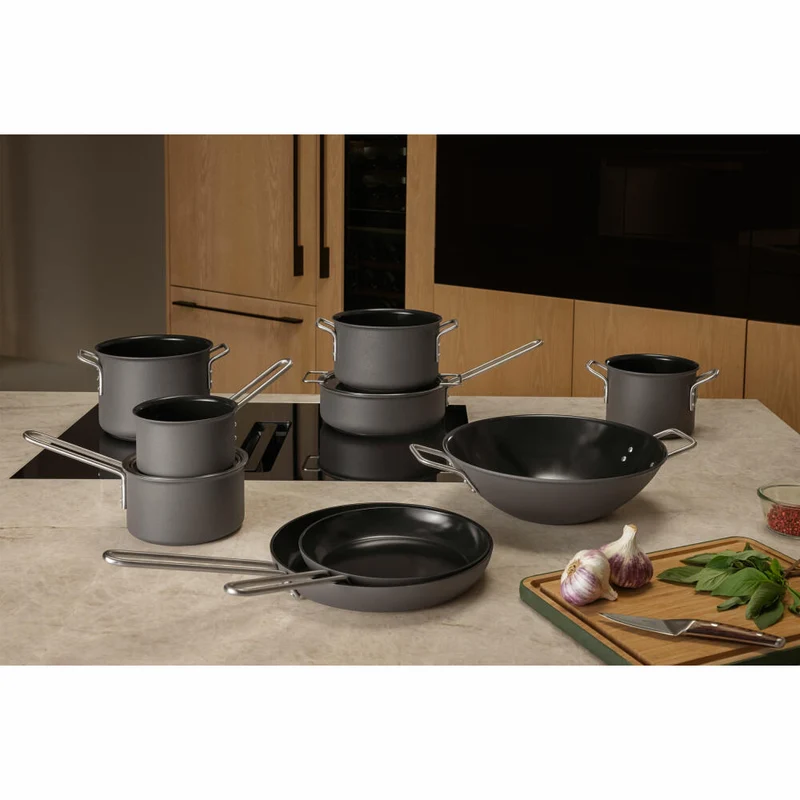 Eva Solo Bratpfanne Grey Line, Pfanne, Aluminium, Edelstahl, Grau, 24 cm, 260324