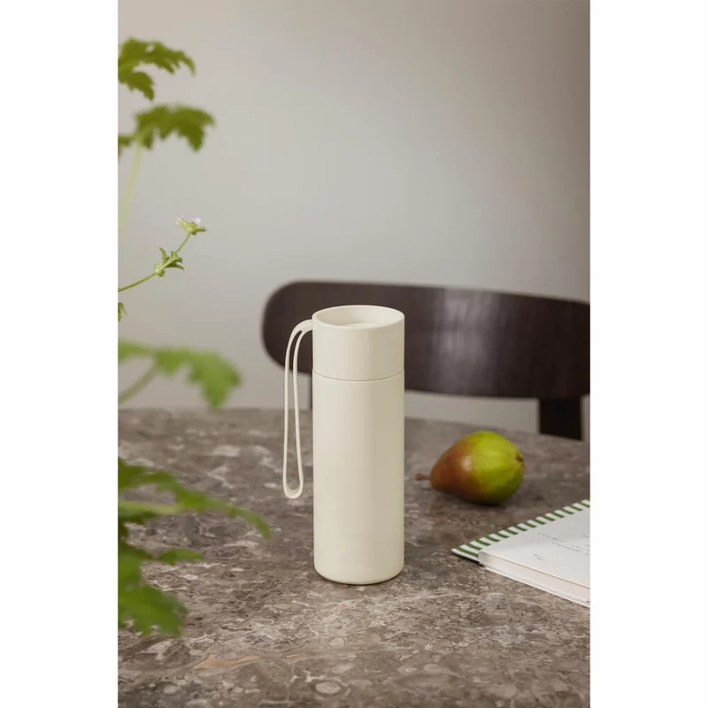 Eva Solo Isolierbecher To Go Cup Coconut, Edelstahl, Kunststoff, Beige, 350 ml, 567008