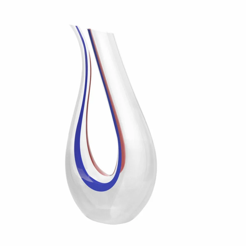 Riedel Dekanter Amadeo, Weinkaraffe, Weindekanter, Kristallglas, Blau, Weiß, Rot, 0.75 L, 1756/13S30