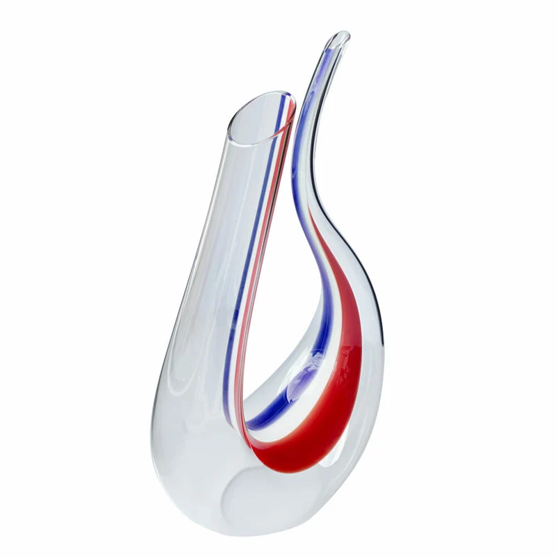 Riedel Dekanter Amadeo, Weinkaraffe, Weindekanter, Kristallglas, Blau, Weiß, Rot, 0.75 L, 1756/13S30