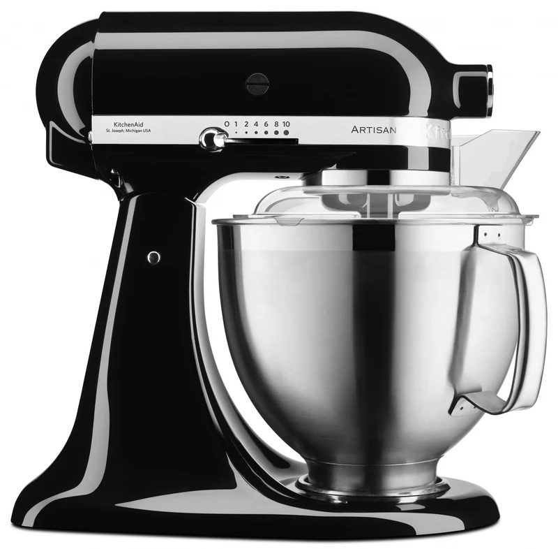KitchenAid 4,8 L 5KSM185 Artisan Küchenmaschine Profiset Fleischwolf+Spritzgebäck+Gemüseschneider+Pürie