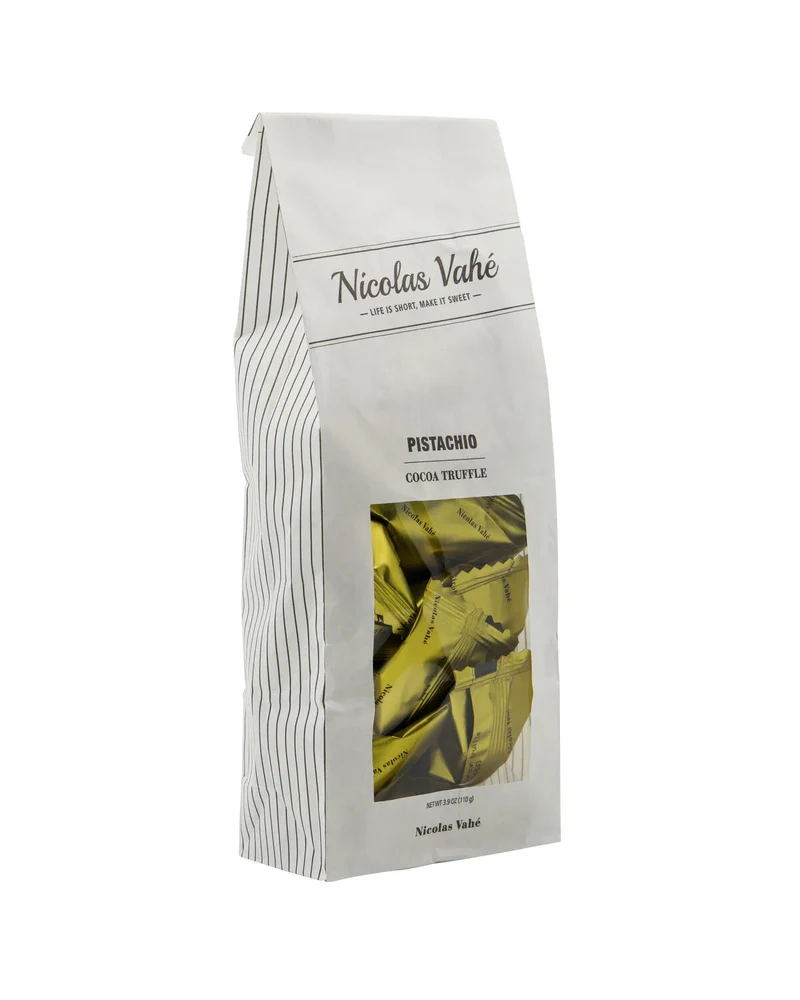 NICOLAS VAHE Cocoa Trüffel mit Pistazien und Crunch
