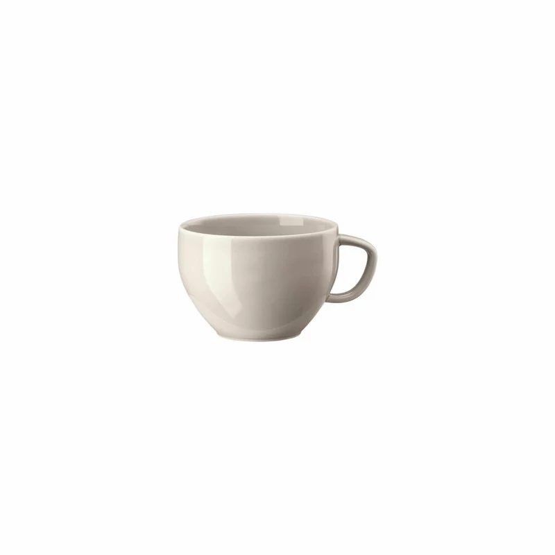 Rosenthal Cafe au Lait Obertasse Junto Soft Shell, Porzellan, Grau, 400 ml, 10540-405207-14852