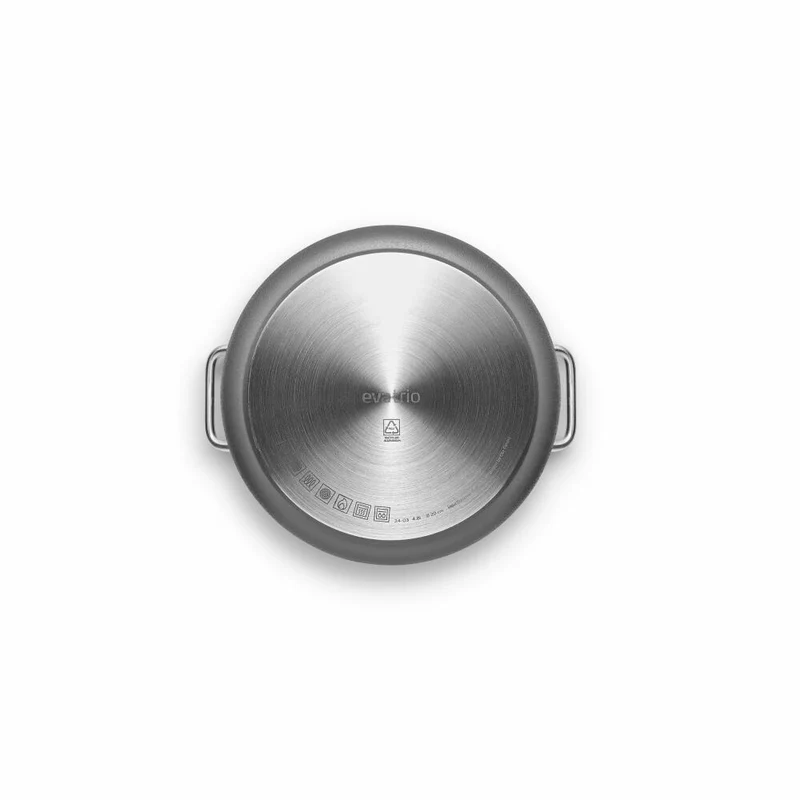Eva Solo Topf Grey Line, Kochtopf, Aluminium, Edelstahl, Grau, 20 cm, 260348