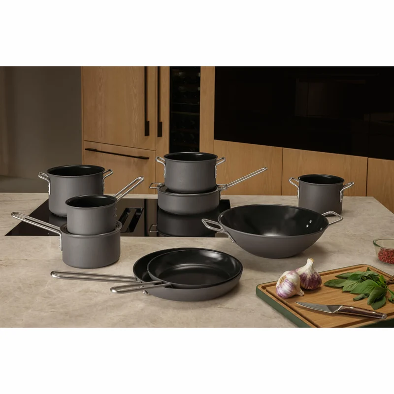 Eva Solo Topf Grey Line, Kochtopf, Aluminium, Edelstahl, Grau, 20 cm, 260348