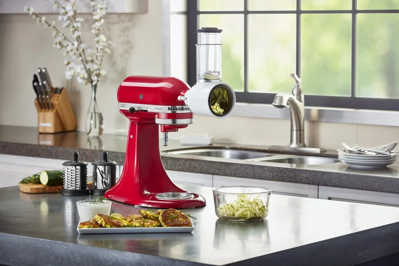 KitchenAid Set Gemüseschneider 5KSMVSA und Zusatztrommeln 5KSMEMVSC