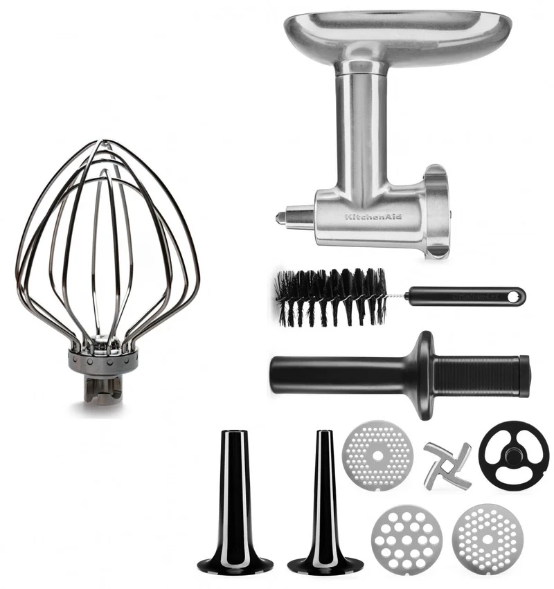 KitchenAid Metallfleischwolf plus Tschimm Whip Schneebesen