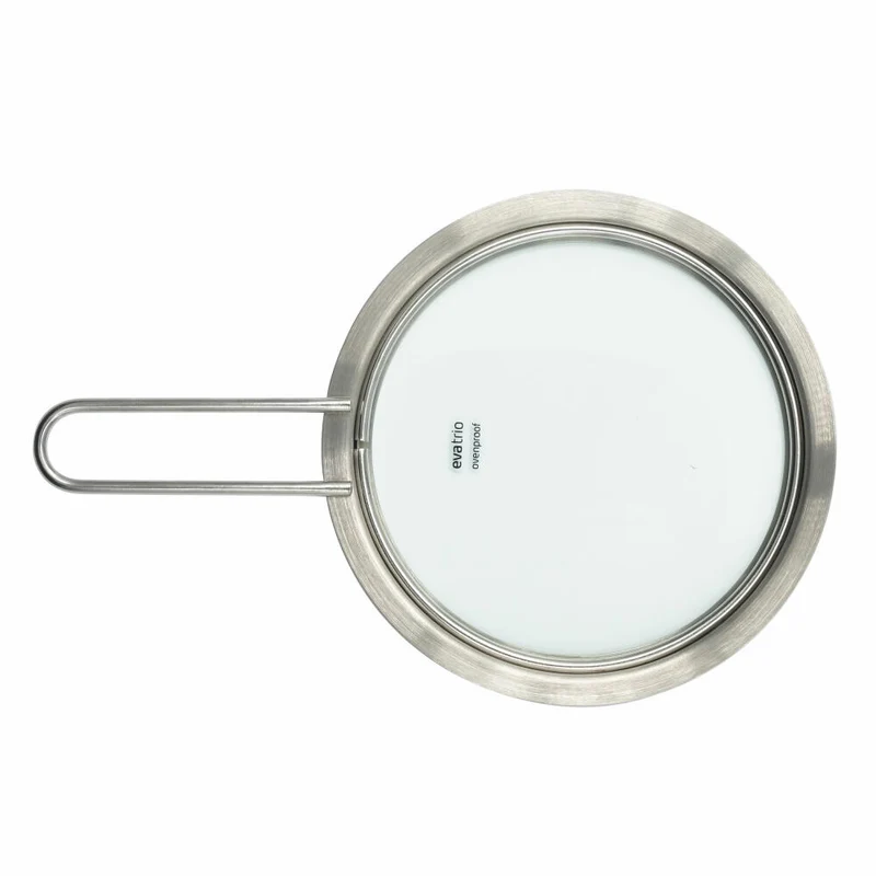 Eva Solo Glasdeckel, Topfdeckel, Pfannendeckel, Edelstahl, Glas, Silberfarben, 16 cm, 301016