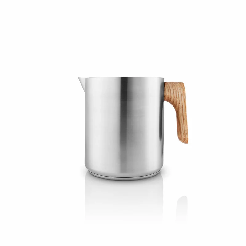 Eva Solo Wasserkessel Nordic Kitchen, Aluminium, Holz, Edelstahl, Silberfarben, 1 L, 502927