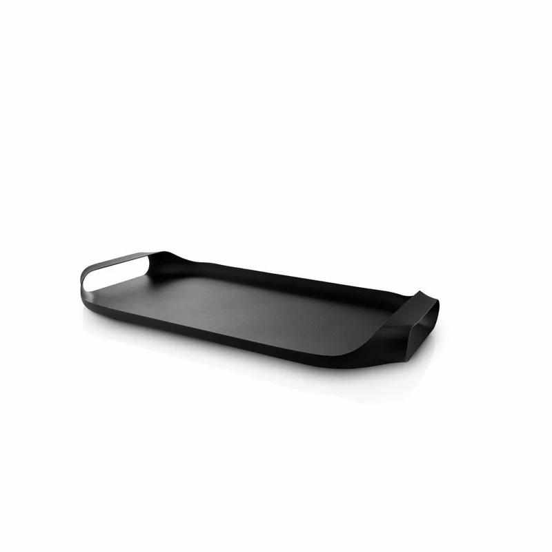 Eva Solo Serviertablett Black, Tablett, Edelstahl, Schwarz, 43 x 25 cm, 530602