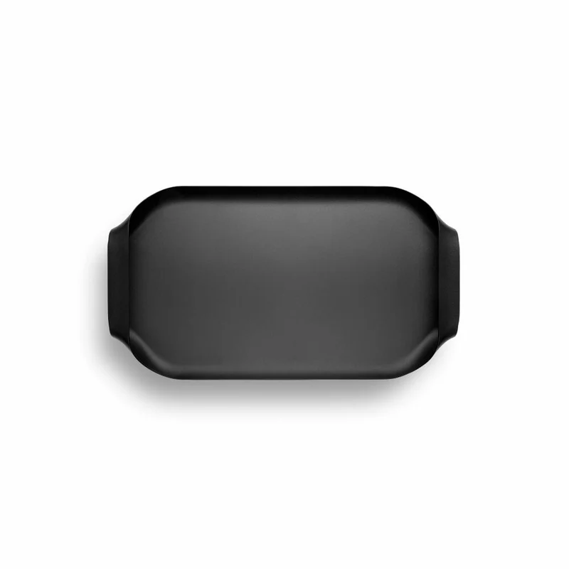 Eva Solo Serviertablett Black, Tablett, Edelstahl, Schwarz, 43 x 25 cm, 530602