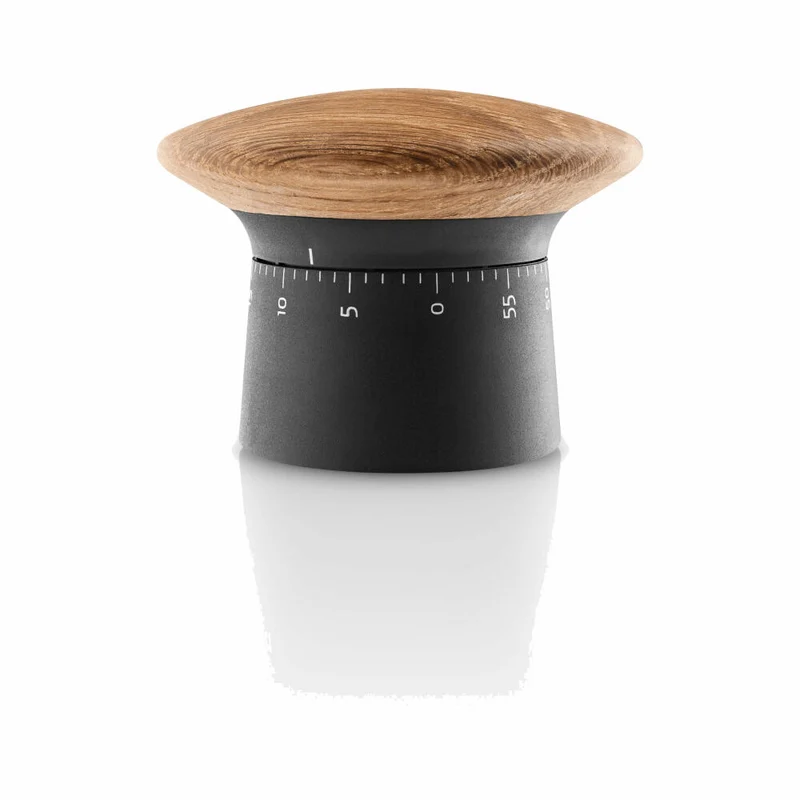 Eva Solo Kurzzeitmesser Nordic Kitchen, Eieruhr, Kunststoff, Holz, Schwarz, 520458